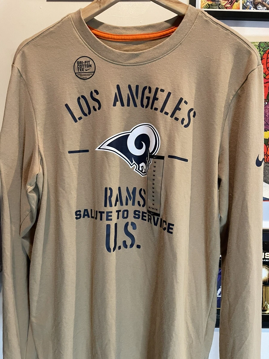 Nike NFL Los Angeles Rams Salute to Service Size M Long Sleeve Shirt  AT6091-297 | eBay