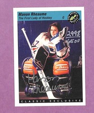 1993 Pro Hockey Prospects Manon Rheaume Classic Exclusive Auto #2998/6500