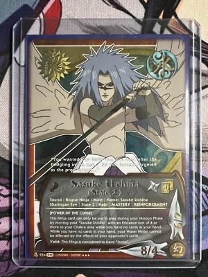 Naruto CCG - Sasuke Uchiha (State 2) - Super Rare - Near Mint | eBay