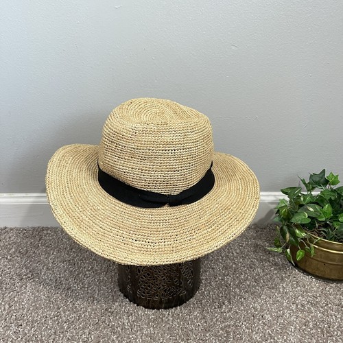 Zara Rafia Straw Hat Women's Size Small 