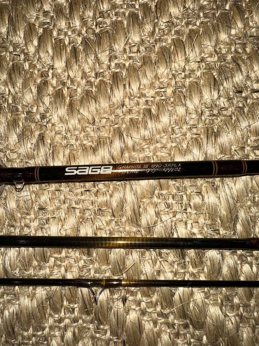 SaGe GraphiteⅢ890-4RPL #8 LINE9'0 Sage Graphite III 890 RPL Fly Fishing Rod. 9' 8wt. W/ Tube