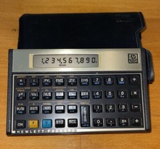 HP Hewlett Packard 12C Financial Calculator With Batteries  Case - Tested Works