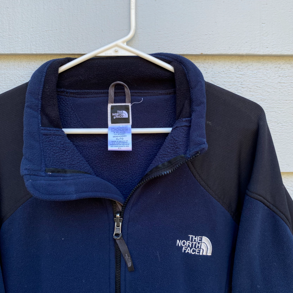 North Face Men's XL Fleece Jacket BLUE Ski Snowboard X-Large