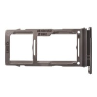 Original Sim Kartenhalter FüR G975F Samsung Galaxy S10+ Duos Black, Schwarz