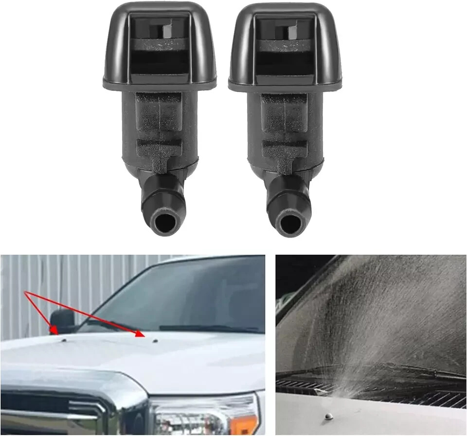 Pair New For Ford Super Duty Windshield Washer Jet Nozzle Sprayer - Foto 11