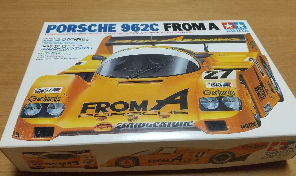 Tamiya 1/24 From A Porsche 962C Model Kit - Rare Vintage