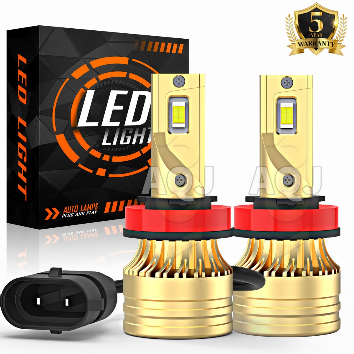 H11 LED Headlight Super Bright Bulbs Kit 6000K White 22000LM High