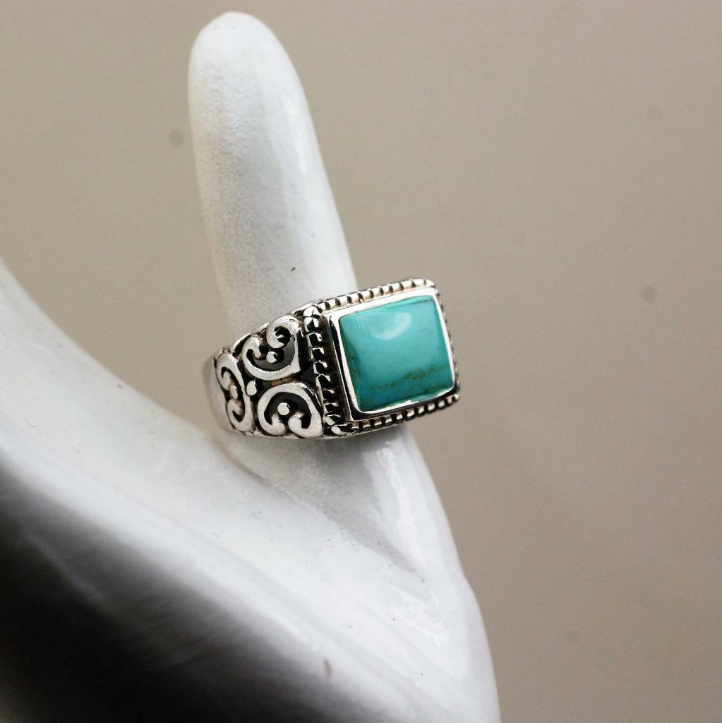SILVER925 BIG TURQUOISE RING/シルバー/リング Large Sterling Silver Turquoise Ring | eBay