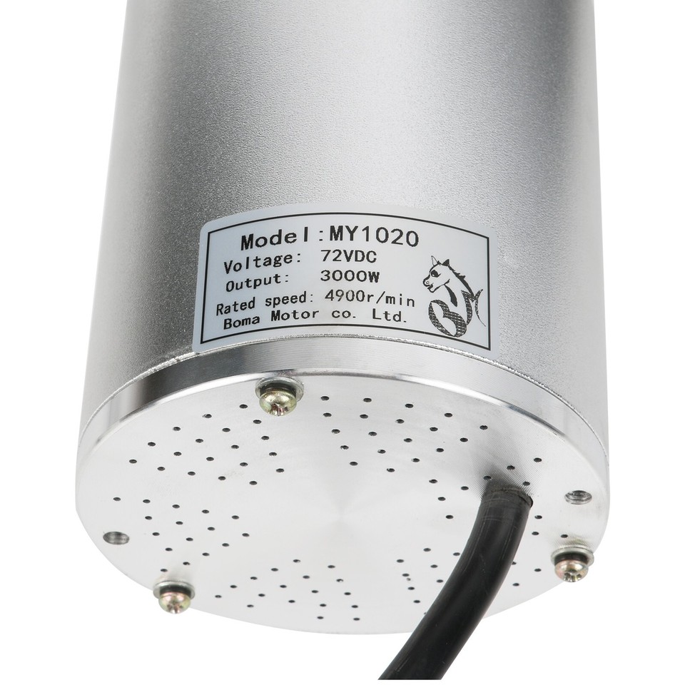 Kit Moteur Brushless 2500W/3000W Pour Conversion Vélo électrique Ou Scooter - Tensions 48V/60V/72V, Moteur MY1020, Couleur Argent