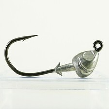 (25 Pack) FISH HEAD JIGHEAD - 1/2 oz - Mustad 2x Strong Wide Gap 4/0 Hook 