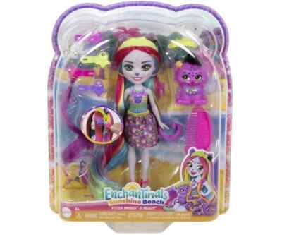 MATTEL ENCHANTIMALS Panther Sunshine Beach Spieleset Mädchen Puppe
