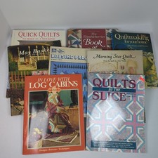 Quilting Books, Quiltmaking Pattern Books, Big Lot Of 8