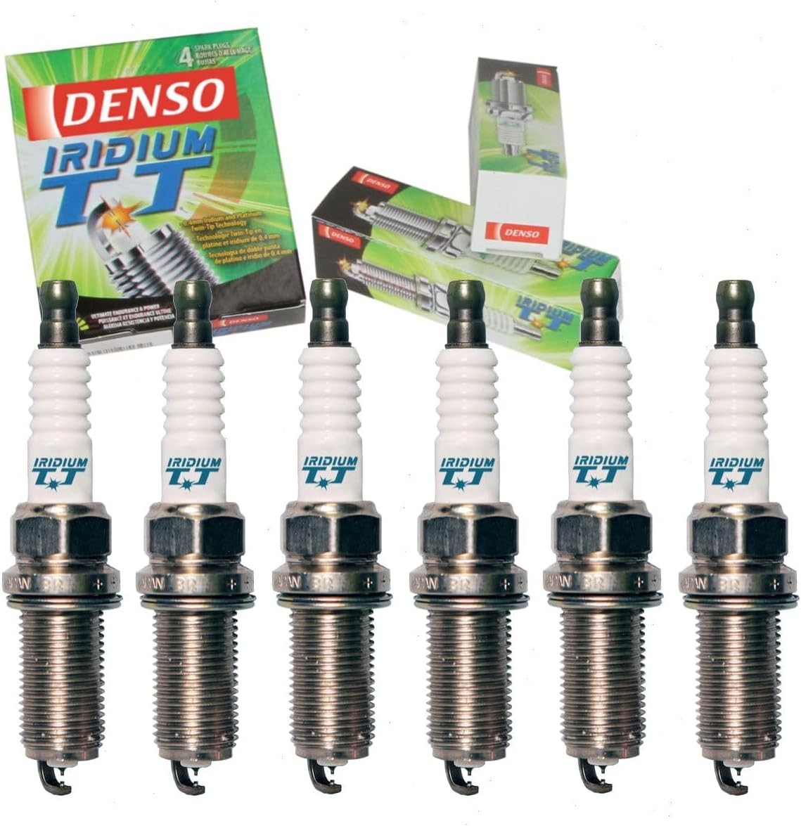 6x DENSO Iridium TT Spark Plugs IKH20TT for Toyota Highlander 3.5L V6 08-16