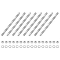 8Stk Vollgewindestange M6 X 90Mm 201 Edelstahl Rechtsgewinde Stangen