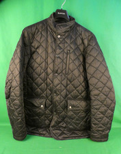 Barbour Powell quilted jacket in black. large