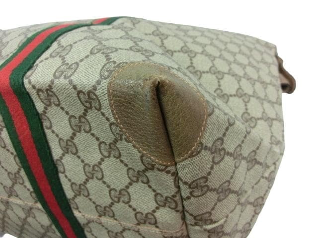 GUCCI Old Sherry Line GG Supreme Beige Canvas Tote Bag Women Authentic thumbnail 10