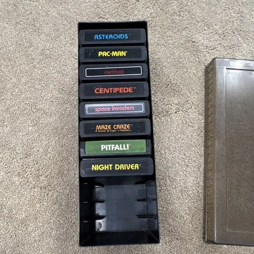 Lot of 8 Vintage Atari Games - Original Owner - Working! - 1980s Classics