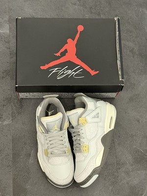 Air Jordan 4 Retro SE 'Craft Photon Dust' (GS) Größe UK 4,5 - Slit Cut Lid
