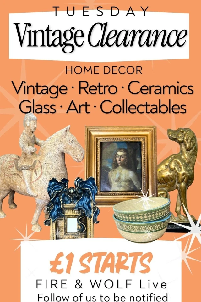 🌟 £1 STARTS | Vintage Glass, Ceramics & Home Decor | LIVE