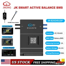 JK Smart BMS 8-24S 150A Li-Ion LiFePo4 Battery w/2A Active Balance LCD/RS485 Lot