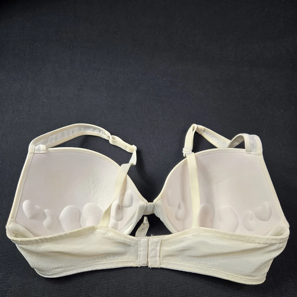 Lovable Bra 36-C T-Shirt polka Dot Beige Lined Perfect Coverage - Image 3 of 4