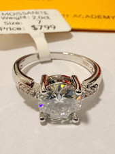 GRA MOISSANITE 2.0ct Ring with certificate.