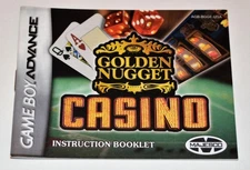 MANUAL ONLY Golden Nugget Casino Nintendo Gameboy Advance Instruction Booklet
