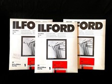 3x Sealed ILFORD Ilfospeed RC IS144M Photo Paper, 5x7 inches, 25 Pz, Pearl