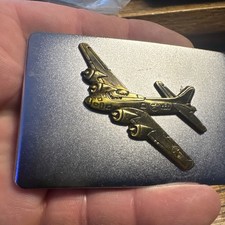 Vintage Airplane Jet Metal Belt Buckle Raised 3d Model Fast Free Shipping 3