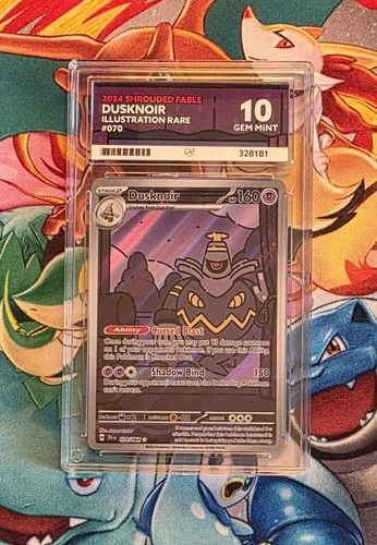 ACE 10 Dusknoir 070/064 Illustration Rare Shrouded Fable Pokémon TCG Graded Card
