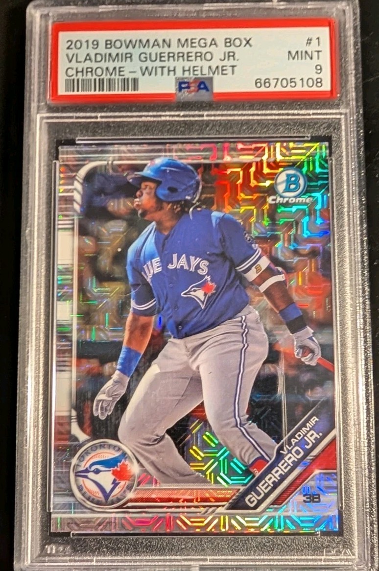 Vladimir Guerrero Jr Rookie RC 2019 Bowman Chrome With Helmet Sweet PSA 9 ++ 👀✅ view 3