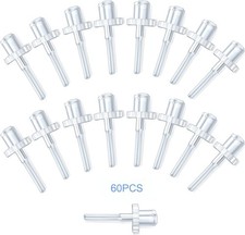 60 Pack Disposable Tips for Ear Washer, Replacement Washer 60 Pack, Clear