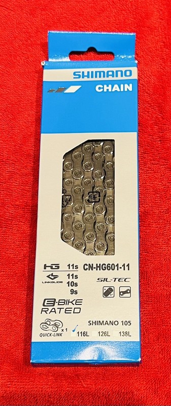 Shimano 105 Chain 11 Speed 116L CN-HG601 Genuine boxed UK supplier