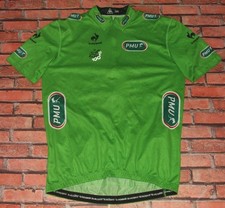 VERDE TOUR FRANCE LE COQ SPORTIF MAGLIA SHIRT BICI CICLISMO  (1048) tg. XXL
