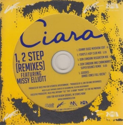 Ciara: 1, 2 Step Remixes 5-Track PROMO MUSIC AUDIO CD r&b pop Missy Elliott 2004