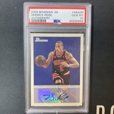 2009 Bowman ‘48 Derrick Rose Rookie Auto PSA 10