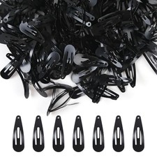 200 Pcs Snap Hair Clips Small Mini Metal Barrettes Hair Pins Hair Accessories
