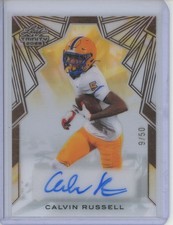 2025 Leaf Trinity Clear Copper #CACR1 Calvin Russell 9/50 Auto RC Rookie