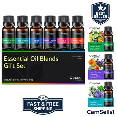 Essential Oils 6 Blends Set - Perfect for Humidifiers and Diffusers, Aromathe...