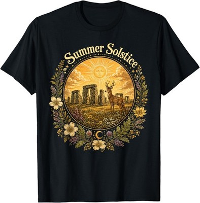 Summer Solstice Litha Midsummer Abundance & Growth Pagan T-Shirt