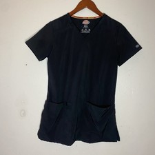 Dickies Scrubs Womens Size XS Top Only Medical Dental Vet Nurse Pockets -C67