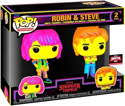 Funko Pop! TV: Stranger Things - Robin & Steve - Blacklight 2-Pack - Neu & OVP