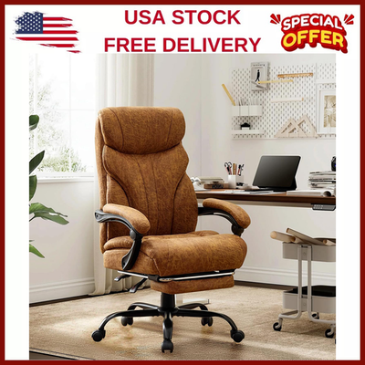 #ad Comfortable Office Task Desk Chair Big and Tall 500lb w Footres for Heavy People $132.19