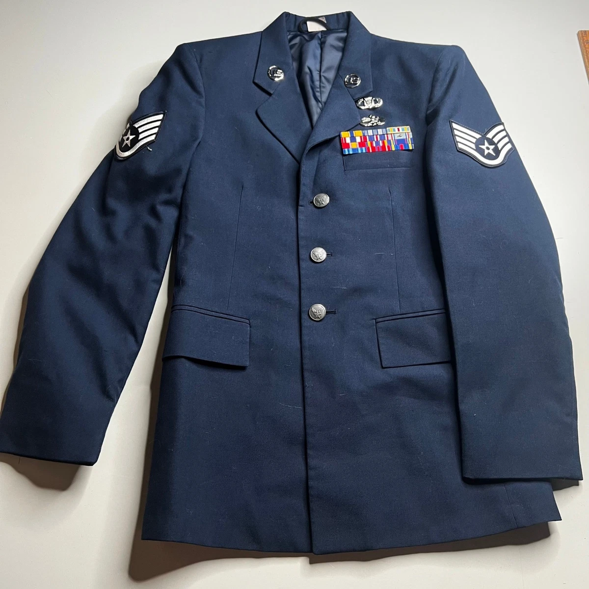 airman dress blues Air Force Metal Chevron: Technical Sergeant