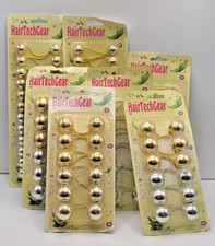 HairtechGear Balls Bead Hair Tie Knockers Ponytail Holders Vintage Old Stock Lot