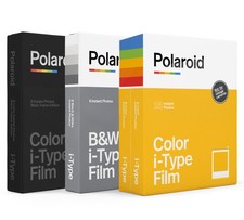 Polaroid I Type Film Variety Pack 32 Photos Color B W Black Frame 6182