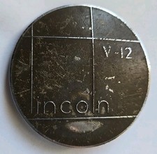 Antiquelincoln V12 Radiator Badgeemblem