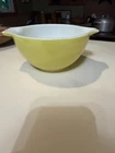 Vintage PYREX Verde  Yellow  441 Cinderella 1/12pt Nesting Serving Bowl