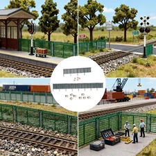 Miniature Fence Realistic Scenery Accessory for Model Railroad Rail Layout