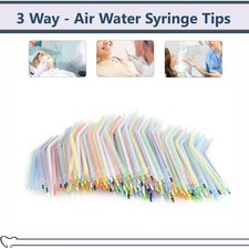 250PCS Dental 3-Way Air Water Syringe Disposable Spray Tips Triple Nozzles USA